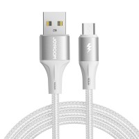  USB kabelis Joyroom SA25-AM3 USB to MicroUSB 3A 1.2m white 